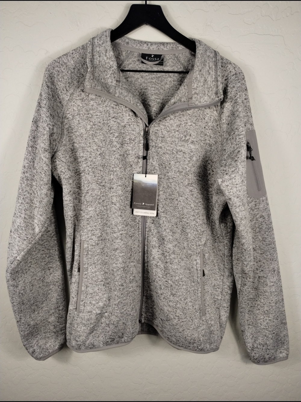 Fossil Women's Light Gray Full-Zip Jacket